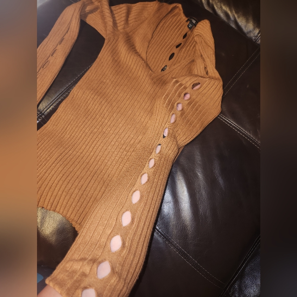 Express long sleeve cutout sweater